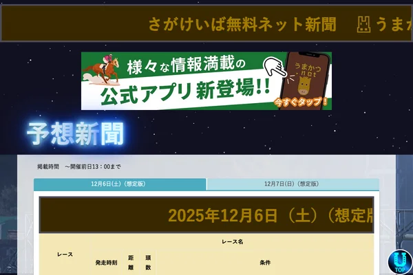 うまかつ.netのスクリーンショット